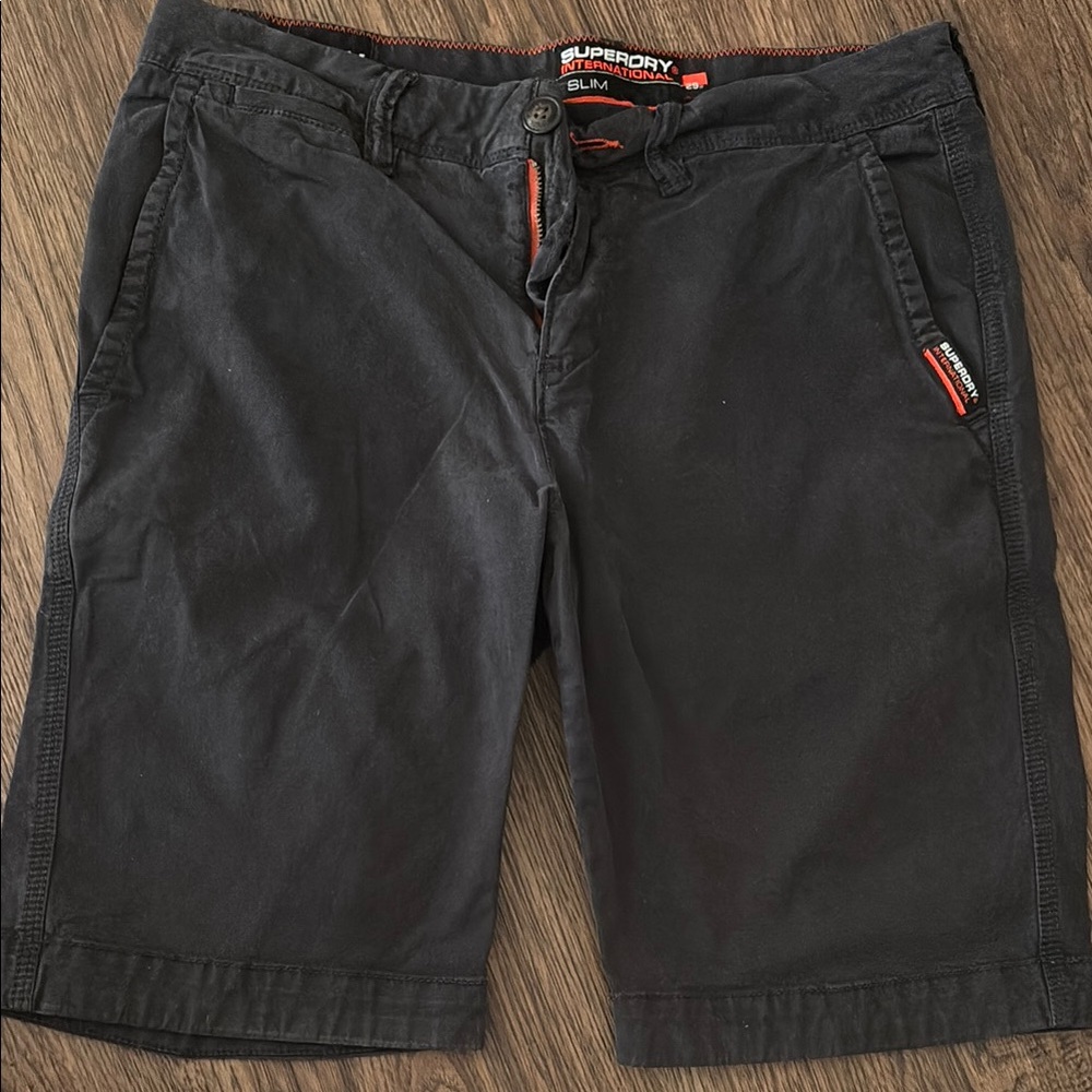Superdry Navy Slim Fit Shorts